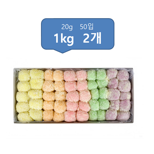 과일경단(아이스경단) 1kg(20gx50ea), 2개, 1kg