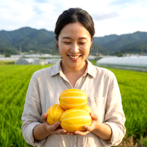 [다정한과일] 품질보장 고당도 성주 참외 로얄과 (특품/가정용), 1박스, (특품) 로얄과 10kg
