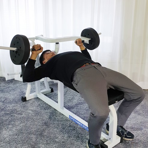 준 클럽용 해머벤치 프레스세트 좌우 별도 움직임 몸무게 포함 300kg 사용가능, 주물분체바벨30kg세트, 1개