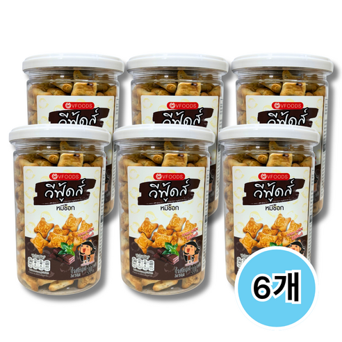 태국 VFOODS 브이푸드 초코필링 가득 초코베어 비스킷 과자 203g