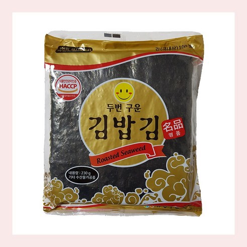 프레시미 유창 두번구운 김밥김(명품) 골드, 230g, 4개