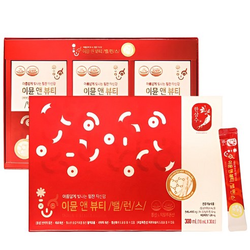 건강미 밸런스 한삼수 이뮨 앤 뷰티 밸런스 10ml x 30포 /가족 부모님 건강 효도 병문안 명절 선물