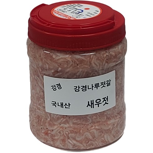 강경나루젓갈 [100%국산 ]MSG 무첨가 국내산 새우젓 저염 추젓, 500g, 1개