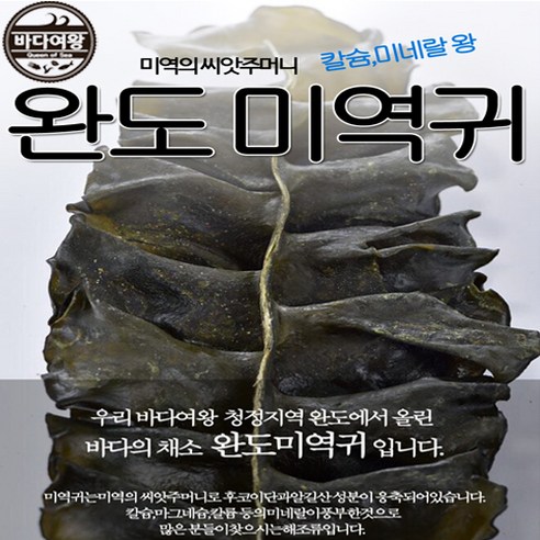 바다여왕 해조류모음, 1개, 완도미역귀 500g