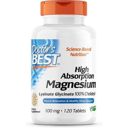 닥터스 베스트 킬레이트 고흡수성 마그네슘 미네랄100mg
