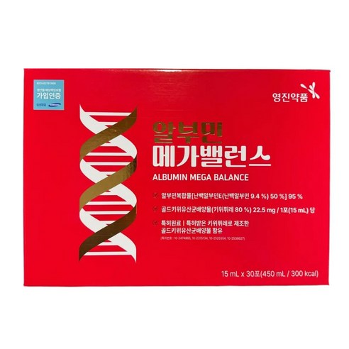 영진약품 알부민 메가밸런스 15ml 30포, 2개, 30회분