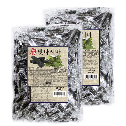 컬러푸드 초초 맛다시마 젤리, 2개, 650g