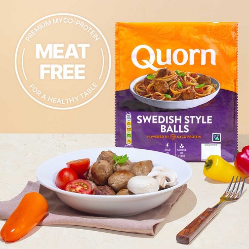퀀 스웨덴식 스타일 볼 Quorn swedish style balls 300g  채식 푸드 식물성 단백질 대체육 볼