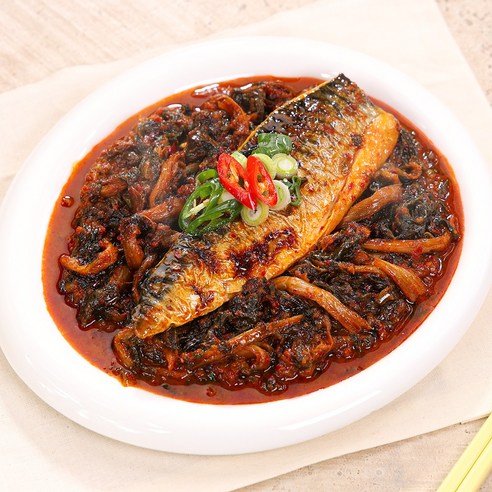 셰프애찬 데우면 끝 간편반찬 가시가 없는 순살 고등어 시래기 조림, 2세트, 총 710g