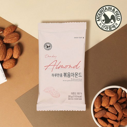 산과들에 25년산 햇 아몬드 하루한줌아몬드, 30개