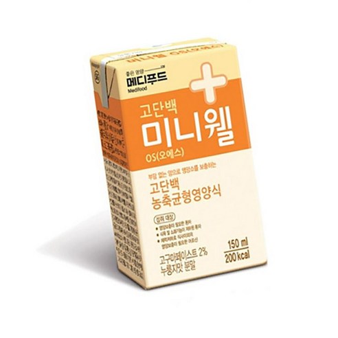 VMP 메디푸드 미니웰 고구마맛 150ml 24팩 영양음료