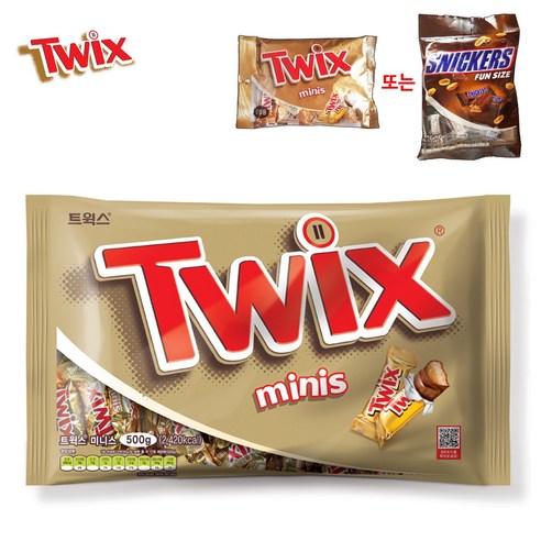 한국마즈 트윅스 초코바 (500g+160g증정), 500g, 1개
