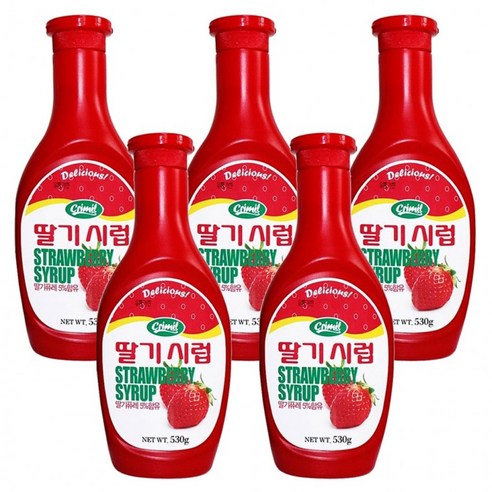 맛있는 서강유업 딸기시럽 530g x 5개[음료], 1개, 1ml
