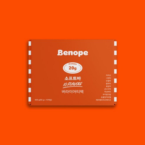 베노프 프로틴 소프트바 60g x 10종 버라이어티 세트