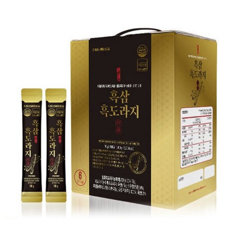 진웰빙 대동 흑삼 흑도라지차 10g 50포