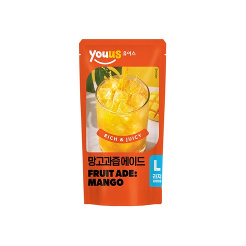 26 유어스 망고과즙에이드, 10개, 340ml
