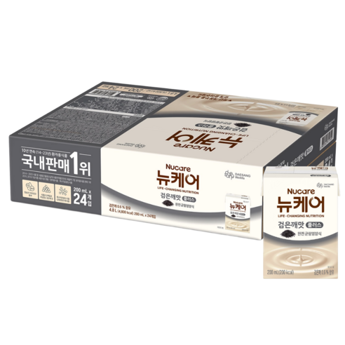 뉴케어 완전 균형영양식 검은깨맛, 200ml, 24개