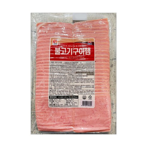[소담푸드] 불고기구이햄(토스트 샌드위치용), 1kg, 9개