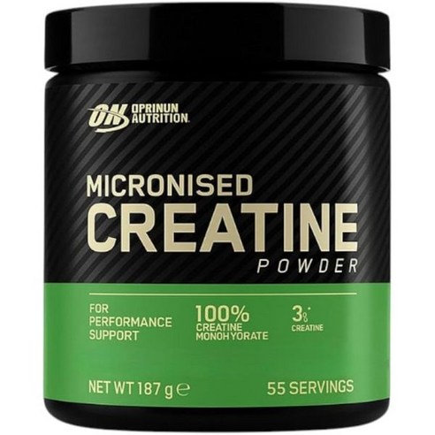 Optimum Nutrition 미크로나이즈드 크레아틴 파우더, 무미, 187g, 55회 제공량