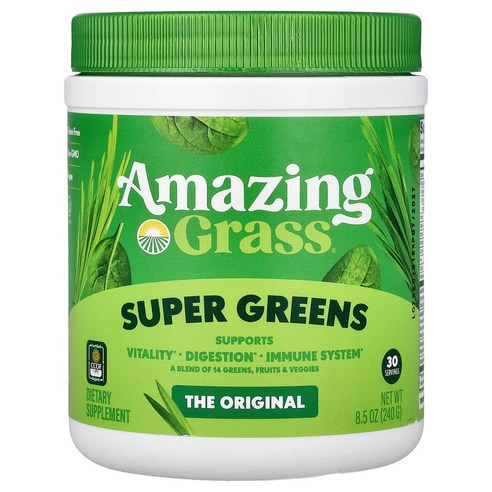 어메이징그래스 Greens Blend 슈퍼푸드 오리지널 240g (8.5 oz)