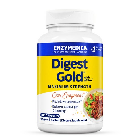Enzymedica 다이제스트 골드 with AT프로 타블렛, 180정, 2개