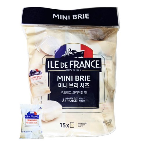 코스트코 미니 브리 치즈 375g (25g x 15개입) ILE DE FRANCE [개별포장][보냉발송]
