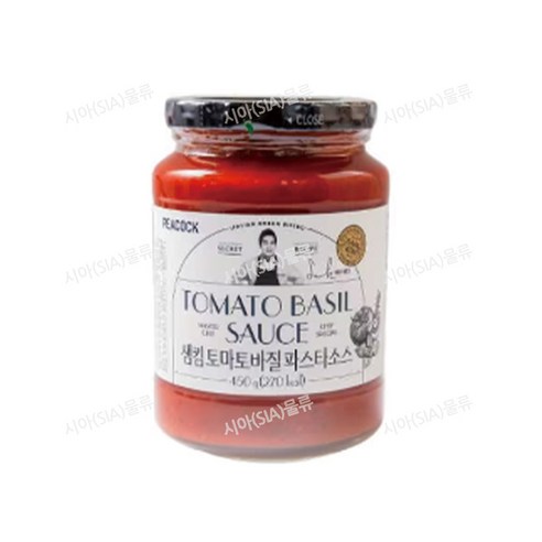 피코크 샘킴 토마토바질 파스타소스 450g