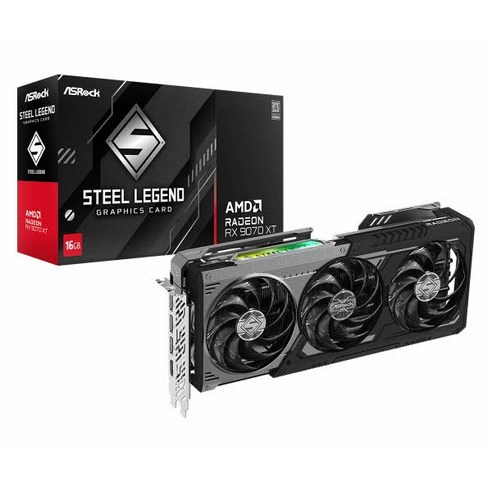 (ASRock) 라데온 RX 9070 XT 스틸레전드 DARK D6 16GB 대원씨티에스