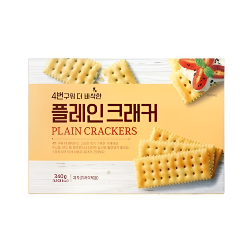 4번구워 더 바삭한 플레인 크래커