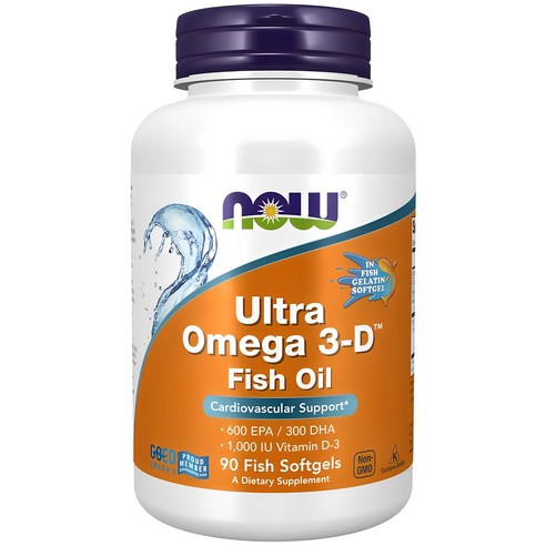 나우푸드 울트라 오메가3-D 600EPA 300DHA 소프트젤, 90정, 1개