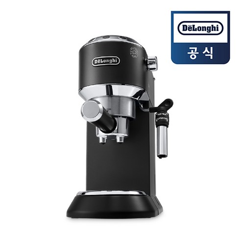 [원두 증정] 드롱기 뉴데디카 반자동 커피머신 EC685 (블랙화이트메탈)