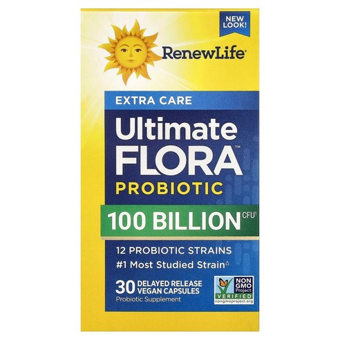 리뉴라이프 Ultimate Flora 프로바이오틱 활성 배양균 1000억 30정