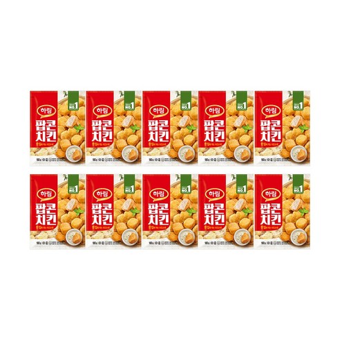 팝콘치킨 180g, 180g, 10개