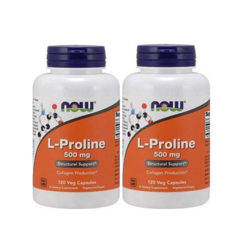 나우푸드 L-프롤린 500 mg 베지 캡슐 엘 프롤린 L-Proline 기타 아미노산