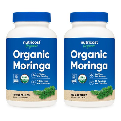 뉴트리코스트 Moringa 모링가 1000mg 180캡슐, 2개, 180정