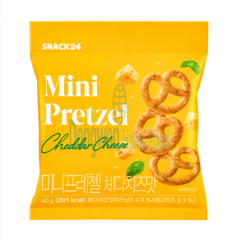 스낵24 미니프레첼 체다치즈맛