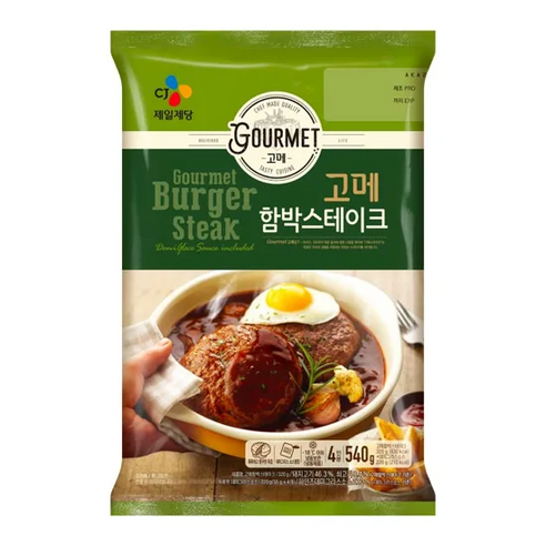 CJ 고메 함박스테이크 540g(4인분), 540g, 1개