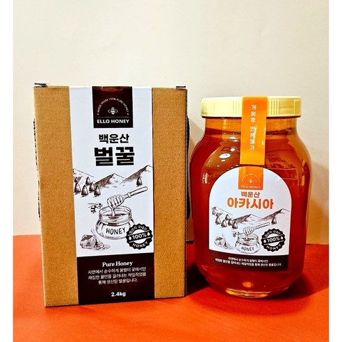 자연산 국내산 벌꿀 백운산 아카시아꿀 숙취해소 부모님 설명절선물