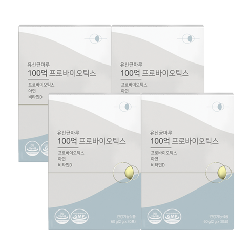 유산균마루 100억 프로바이오틱스, 60g, 4박스