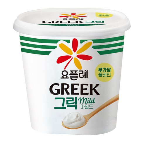 빙그레 요플레 그릭요거트 무가당 플레인, 2개, 900g