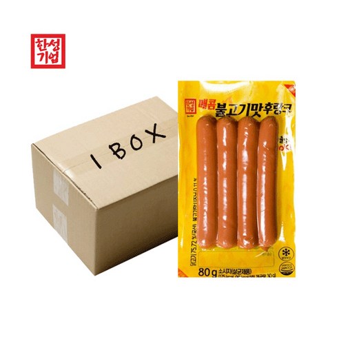 한성 매콤 불고기맛 후랑크 80g 핫바 소시지