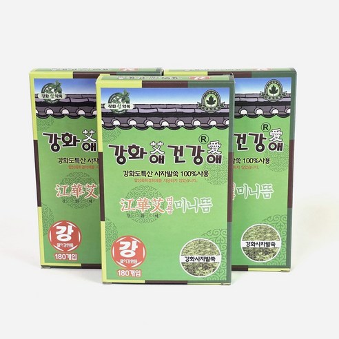 강화사자발약쑥 명품 미니뜸 (강) 180개입 1곽