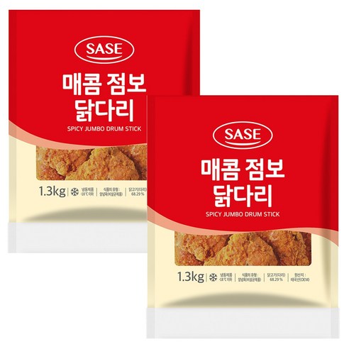 사세 매콤 점보 닭다리, 1.3kg, 2개