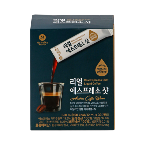 맥널티 리얼 에스프레소 샷, 12ml, 30개입, 1박스