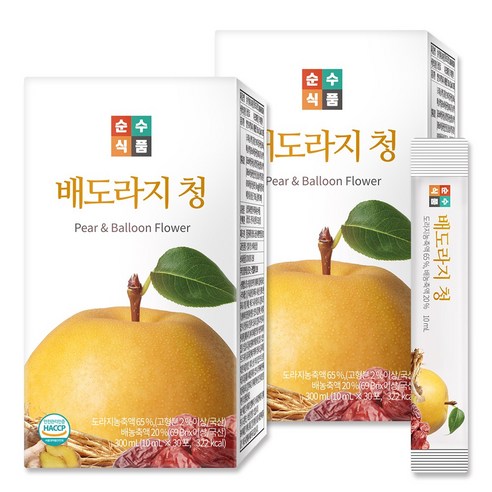 순수식품 배도라지청 스틱, 10ml, 60개