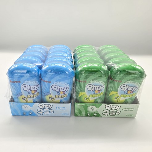 롯데 왓따 구슬껌 요거트향 15g x10개 레몬라임향 15g x10개 (총20개)