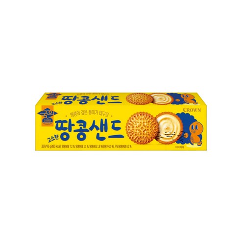크라운 국희 땅콩샌드, 93g, 15개