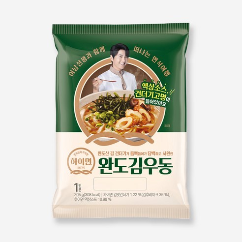 브랜드없음 삼립 하이면완도김우동205g