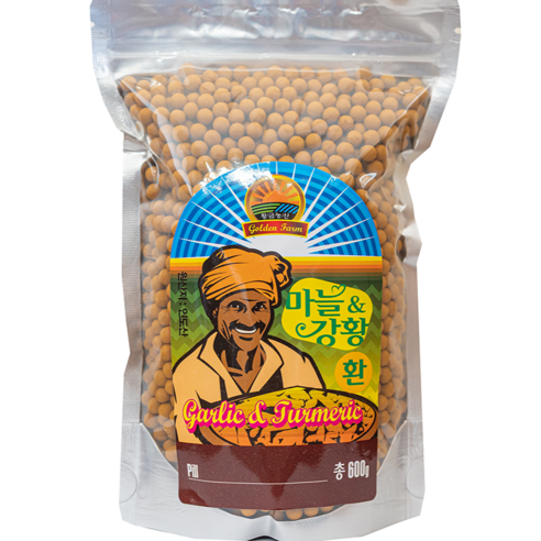 황금농산 강황마을 마늘강황환 3개월 380g 5개월 600g 선택 인도산 강황 국내산 마늘 커큐민 건강환