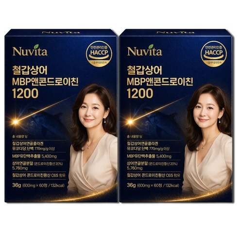 뉴비타 MBP 앤 콘드로이친 1200 [15개구매시 포사인 콘드로이친 1200 돼지연골 유래 사은품 증정], 2박스, 60정